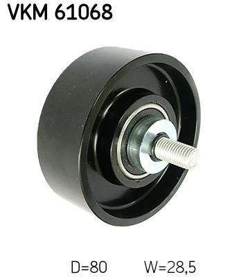 Galet enrouleur de courroie d'accessoire SKF ref. VKM 61068